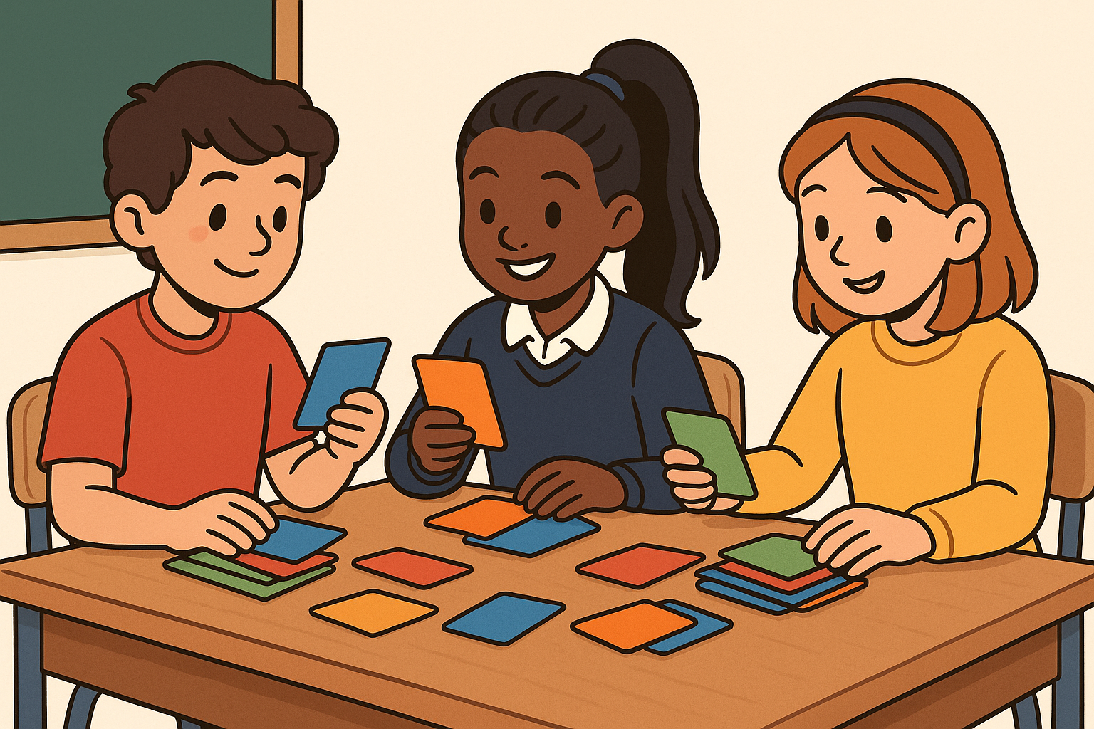Flashcards cartoon visual